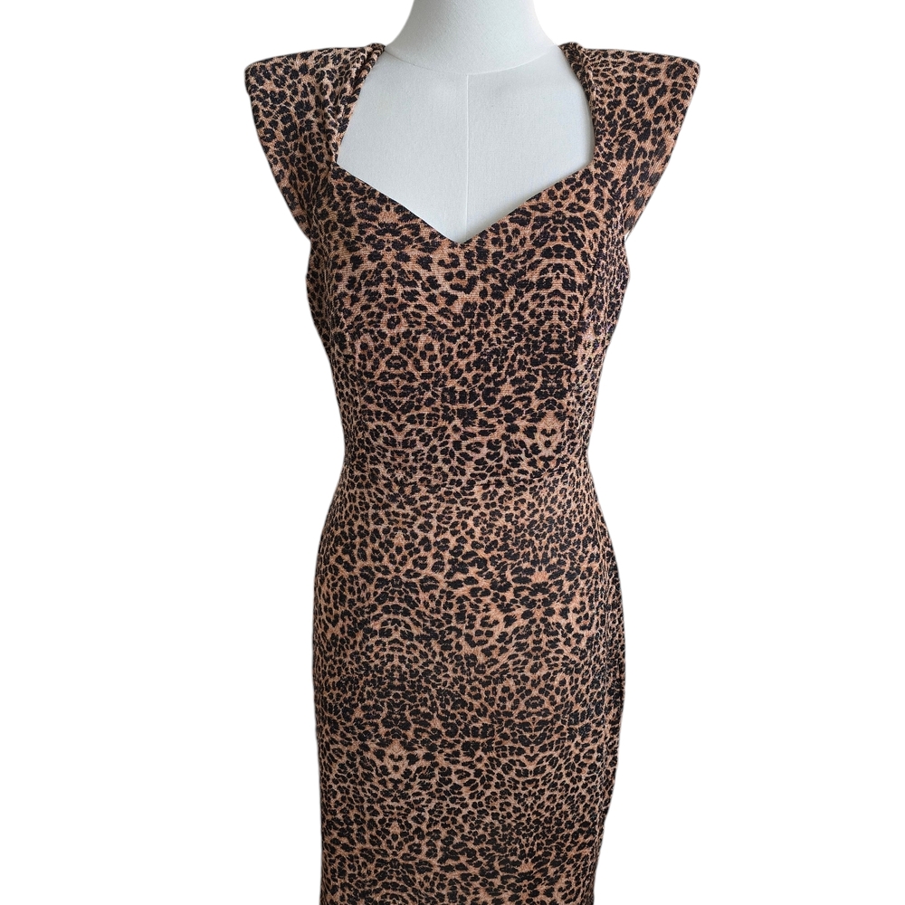 Leopard Print Sleeveless Dress